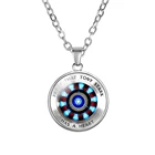 Цепочка с подвеской в виде сердца из железного энергетического стекла