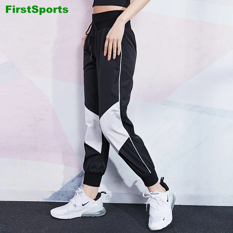 Женские спортивные штаны для бега свободные брюки быстросохнущие активного