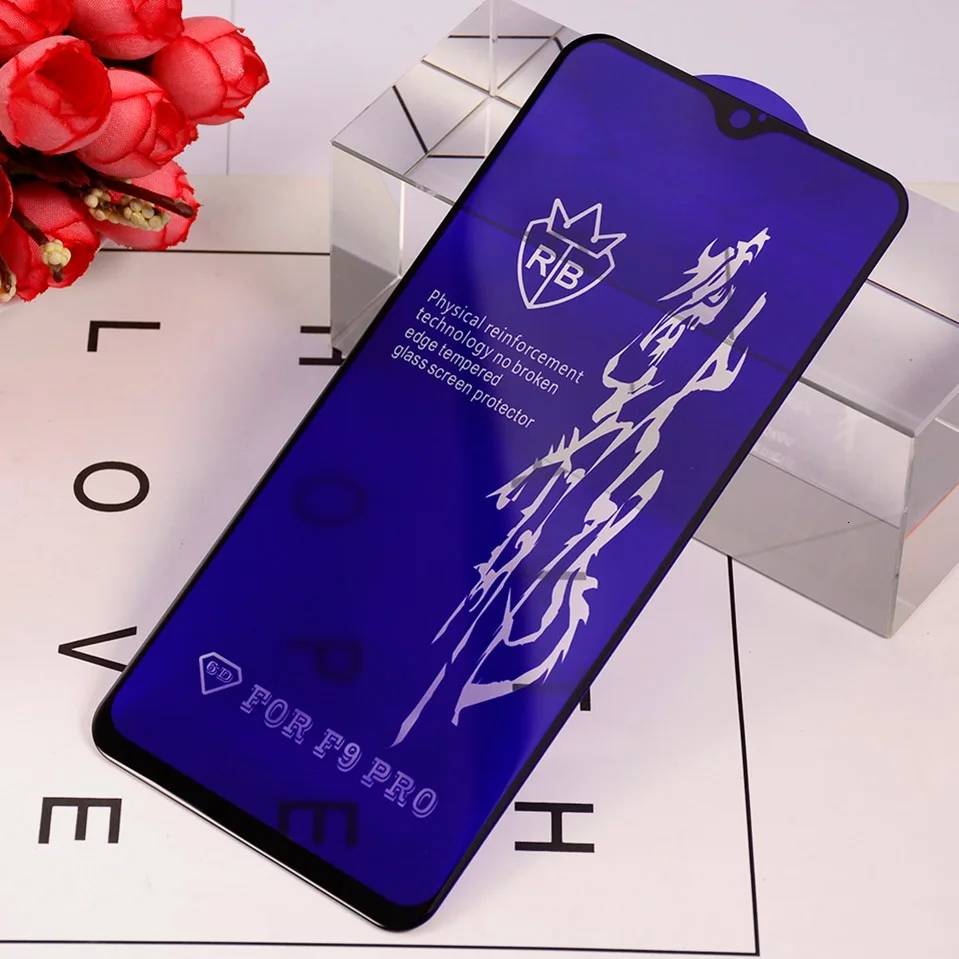6D закаленное стекло для OPPO F7 F11 R17 F9 Pro RX17 Reno 10x Zoom Z защита для экрана стекло для OPPO A9 A9x A5S AX5s Realme 3 Pro X