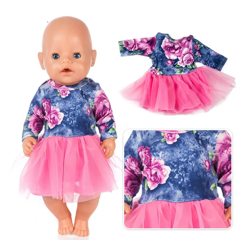 Новое платье для куклы подходит кукол-младенцев 43 см одежда новорожденных и