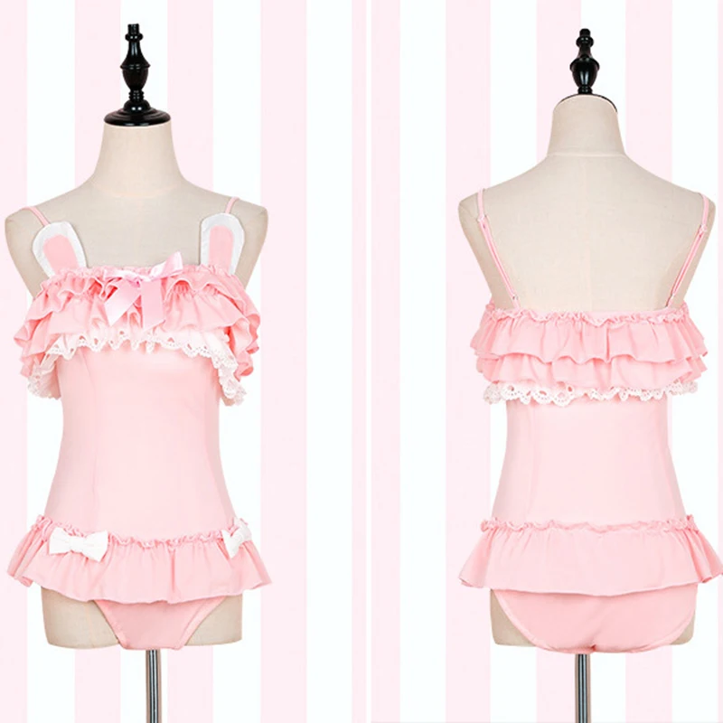 Купальник женский слитный в японском стиле Sukumizu милый пикантный купальник аниме