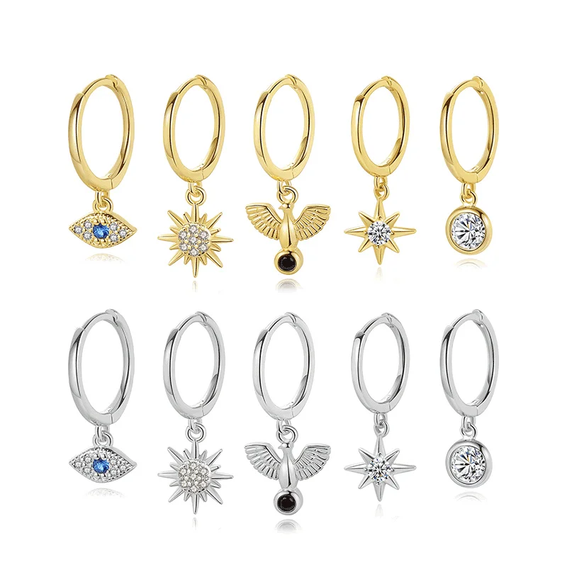 

ElfoPlataSi 100% 925 Solid Real Sterling Silver Asymmetric Watermelon Stud Earring For Teen Girl Friend Kid Lady ED247