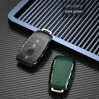 for mercedes benz key case holder cover fob for w213 w204 slc slk class e amg 2017 2018 smart auto key shell chain accessories