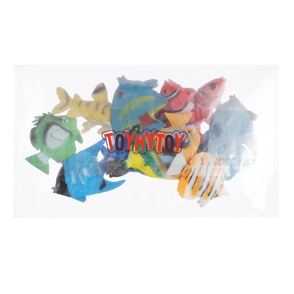 

12pcs Mini Tropical Fish Party Favor Fish Figure for Kids Learning Educational Toys