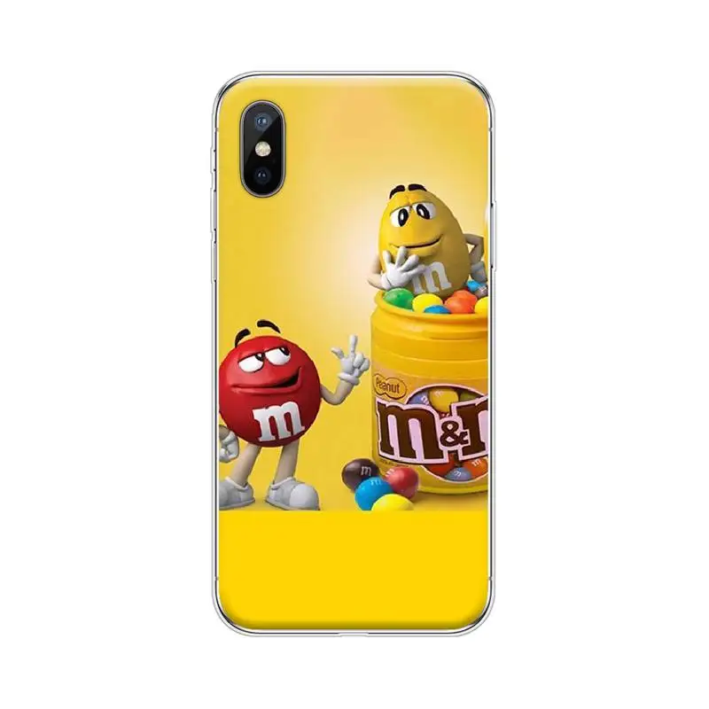 Милый мягкий чехол для телефона M & M'S Chocolate Candy iphone 4 4s 5 5S SE 5C 6 6S 7 8 plus X XS XR 11 PRO MAX |