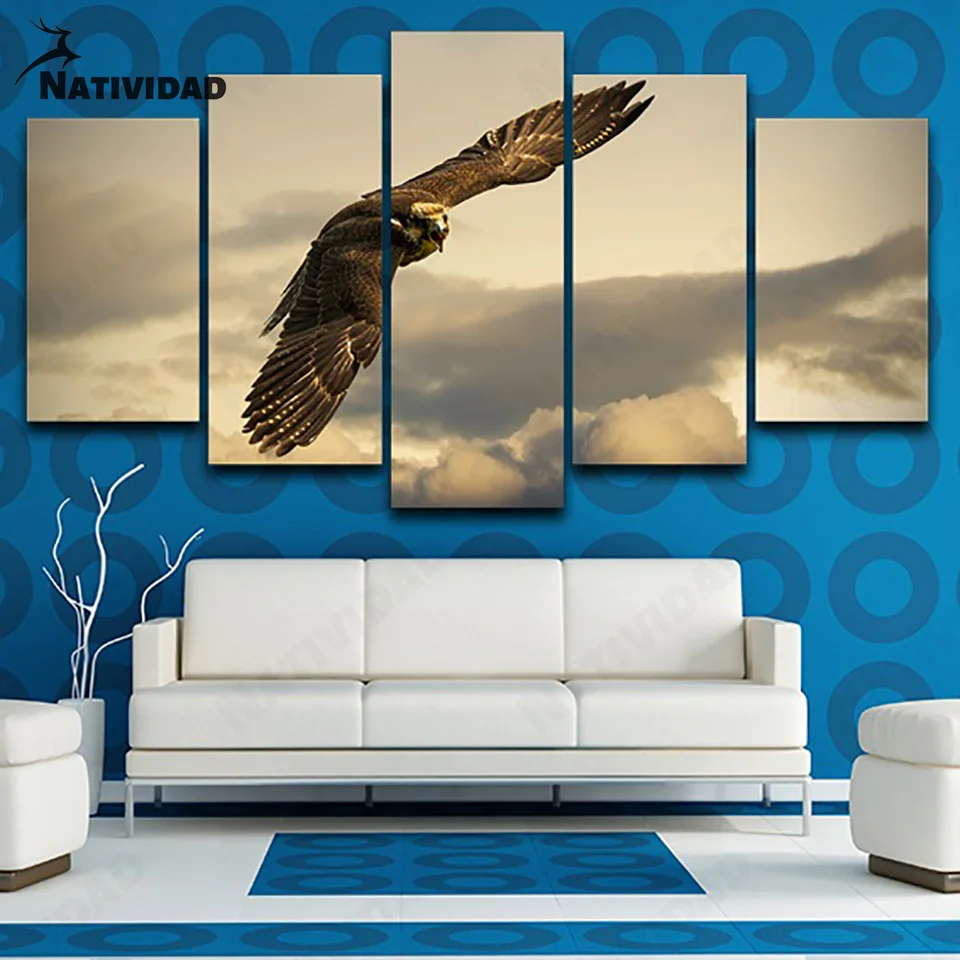 

Canvas Painting Home Decoration Soaring Eagle Animal Picture Print Wall Posters Art Wall Stickers Bedroom Living Room Home Decor