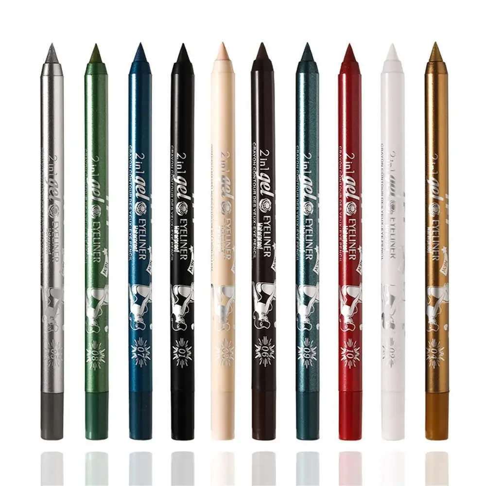 

2022 Fashion Colorful Waterproof Gel Eyeliner Pencil Smudgeproof Quick-dry Eye Pen Long-lasting Waterproof Smooth Make Up Tools