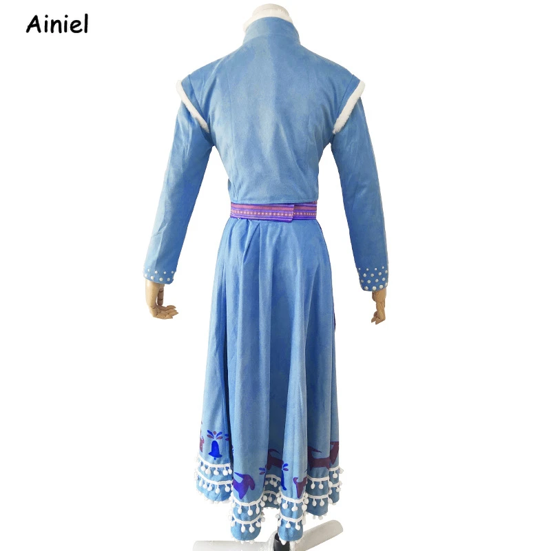 Костюм для косплея Анны платье принцессы жилет рубашка косплей парик ожерелье