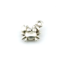 100pcs alloy crab charms pendants diy necklaces crafts handmade findings tibetan jewelry 12x10 5mm a 612