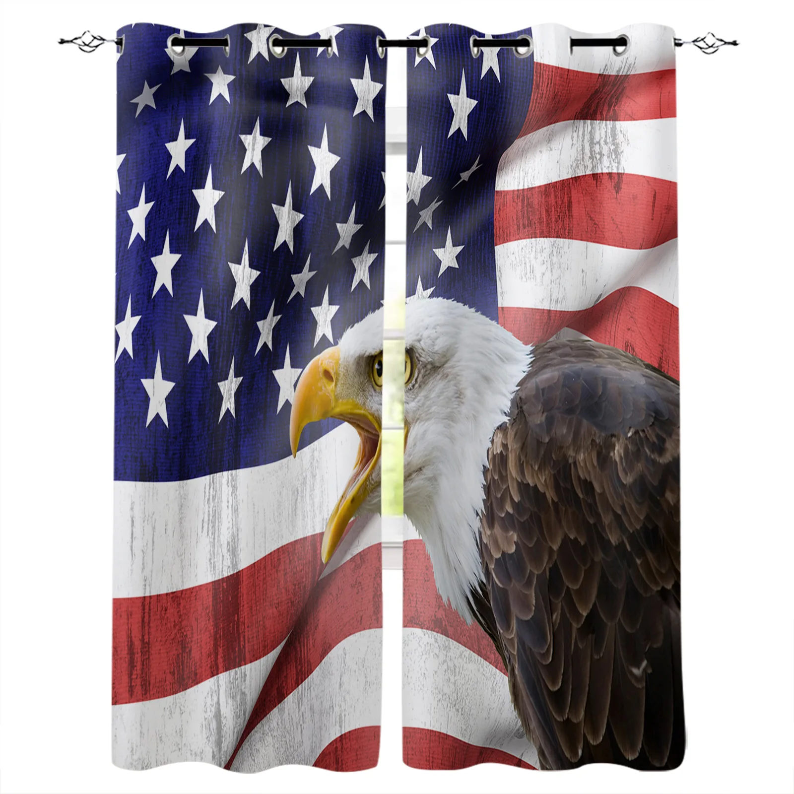 

Американский Флаг Орел, современные затемняющие шторы для гостиной, спальни, оконные шторы, занавески, кухонные шторы