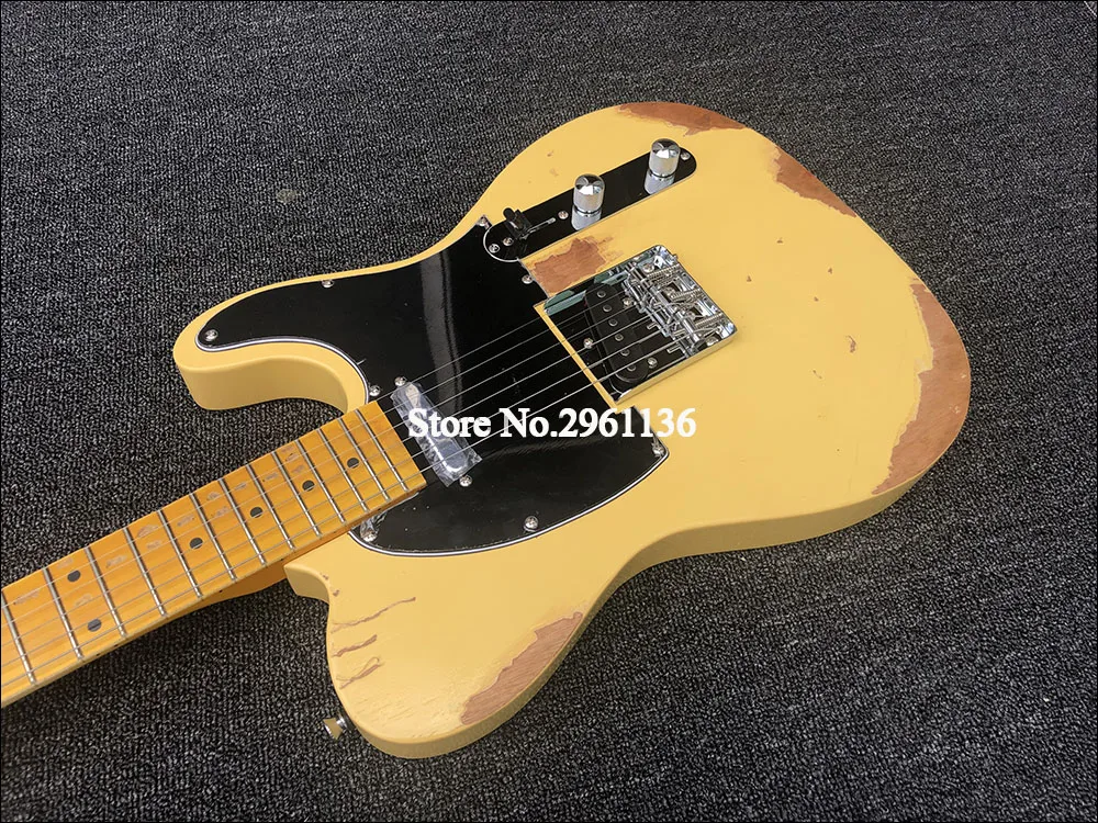 Высокое качество Relic электрогитара TL стиль ольховое тело с кленовой шеей