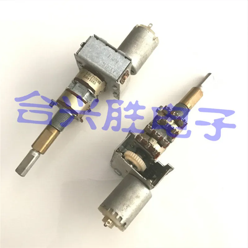 

Biaxial dual tuning motor potentiometer 4-channel 250KMN 50KB amplifier audio balance potentiometer