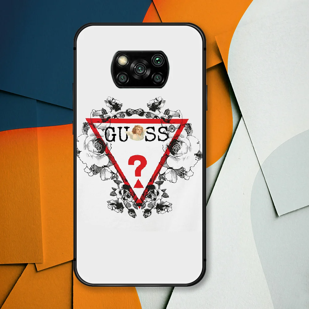 

Guass American Fashion Luxury Brand Phone Case For Xiaomi Mi Note 10 A3 9 MAX 3 A2 8 9 Lite Pro Ultra black Bumper Painting