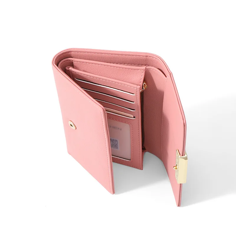 

Ms. Han's Wallet Short Pure Color Wallet Multi-Card Zero Wallet