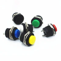 1pcs 16mm 2pin plastic push button momentary switch 3a 150v 6color
