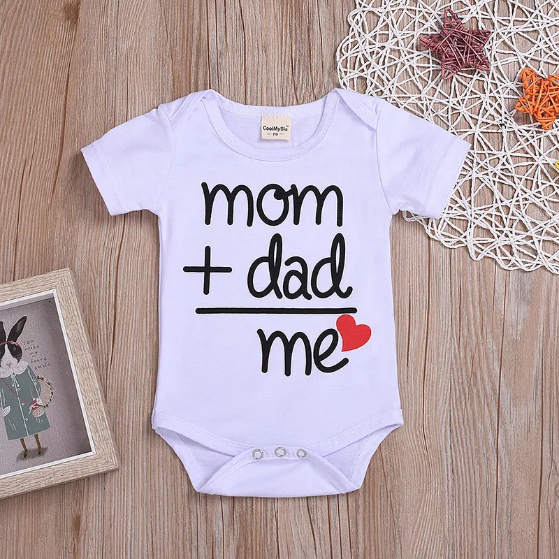 Детский треугольный комбинезон с буквенным принтом летняя одежда для девочек 0-24