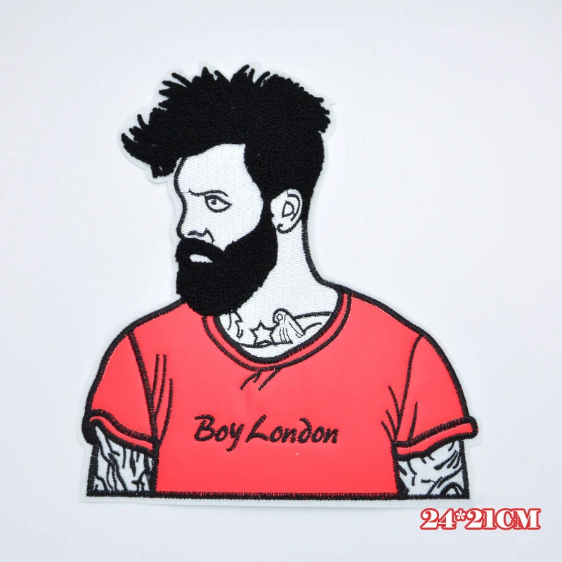Крутая вышитая аппликация для мальчиков подходящая ко всему модная одежда