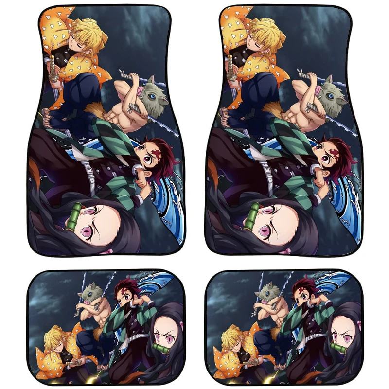 

JUN TENG Demon Slayer Anime Character Design Interior Protection Car Foot Mat Rubber Backing Carpet ,For Bmw X3 G01 2021