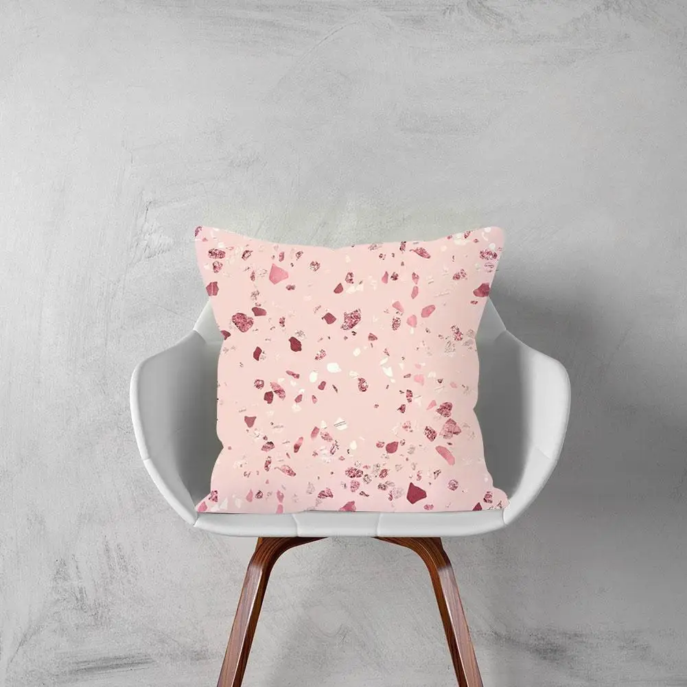 

Explosion Models Pink Peach Gold Rose Gold Leather Covers Nordic Decorations Home Custom Cushion Pillowcases L8W0