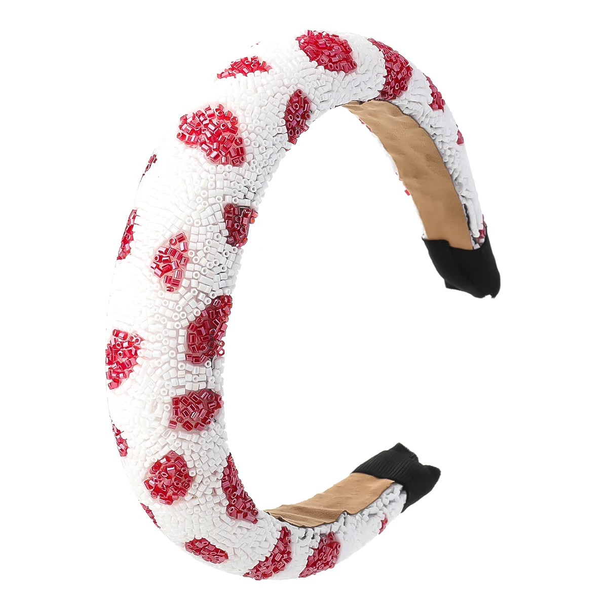 

2021 New Fashion and Creative Glass Tube Spotted Pattern Sponge Headband Soft and Wide-brimmed Girl Head Hair Accessories