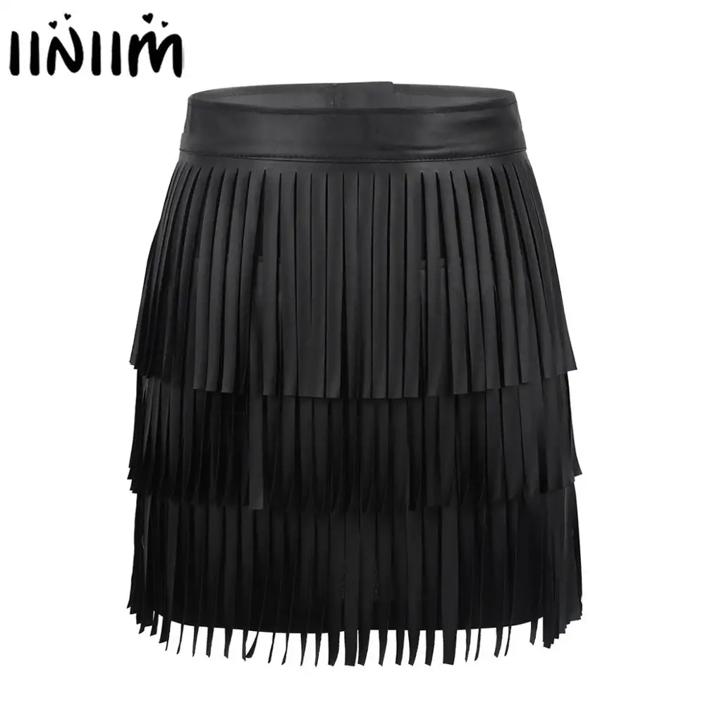 Женские Облегающие юбки-карандаш в стиле хиппи из искусственной кожи