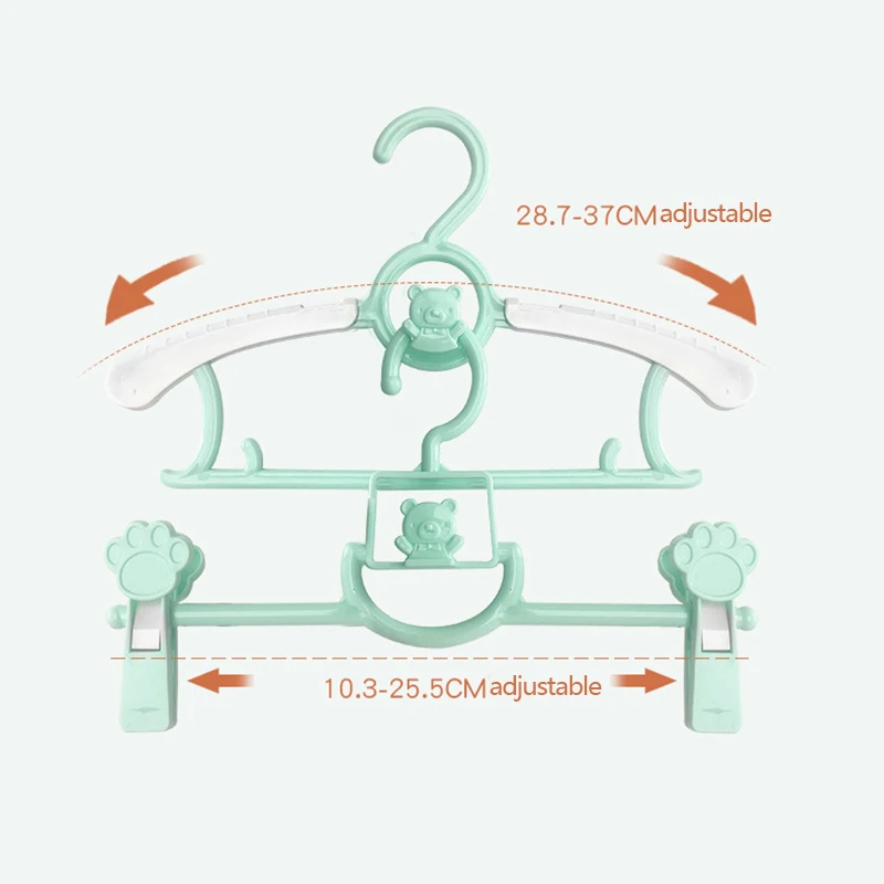 10 шт. выдвижные плотные детские вешалки прочные полка для одежды Детские сушилки