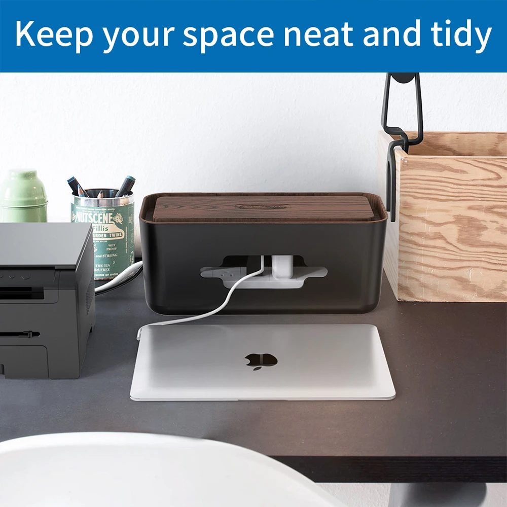 Блок управления кабелями питания NTON пластиковый ящик для хранения кабеля с