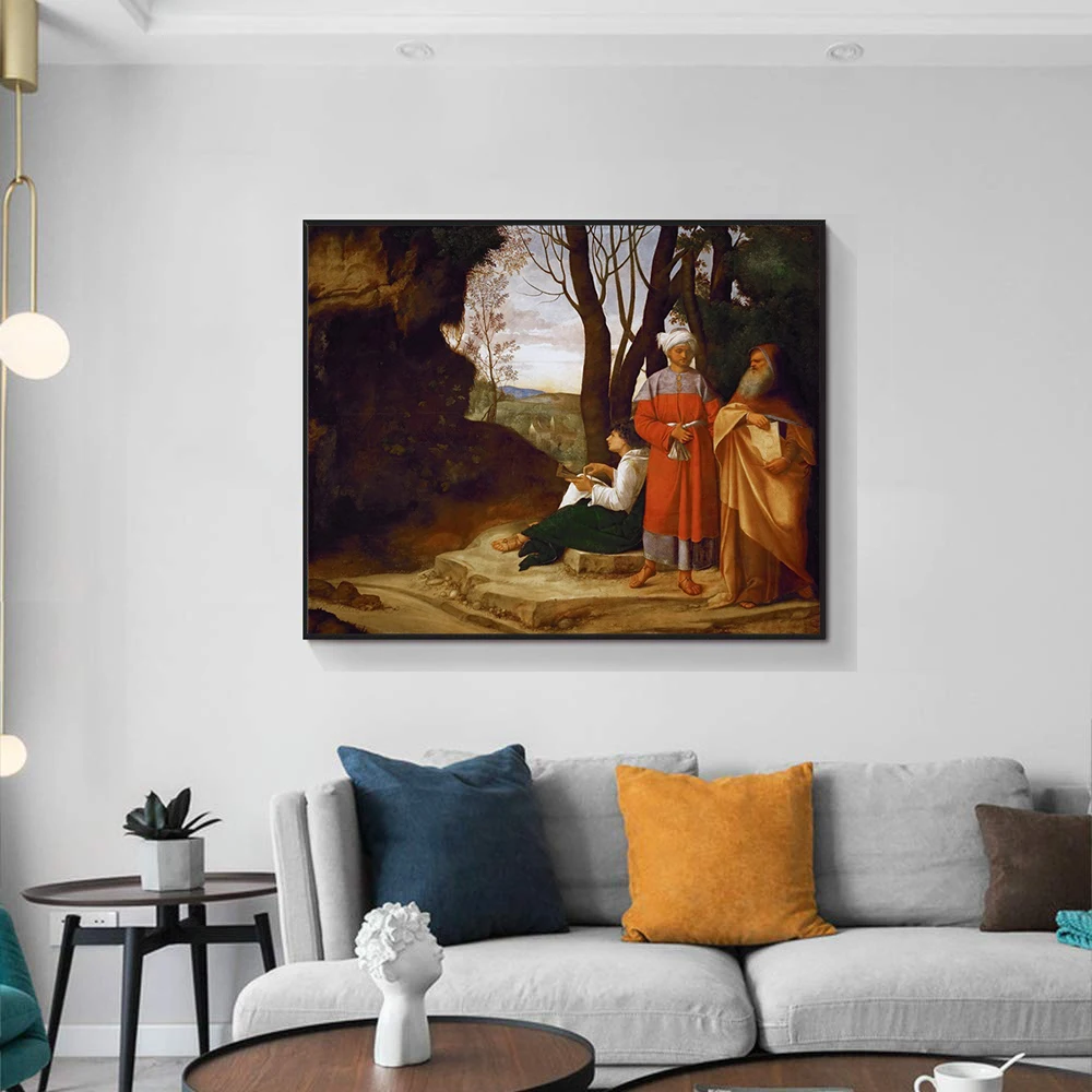 Cassisy Giorgione The Three Philosophers холст Венецианская школьная живопись и каллиграфия с
