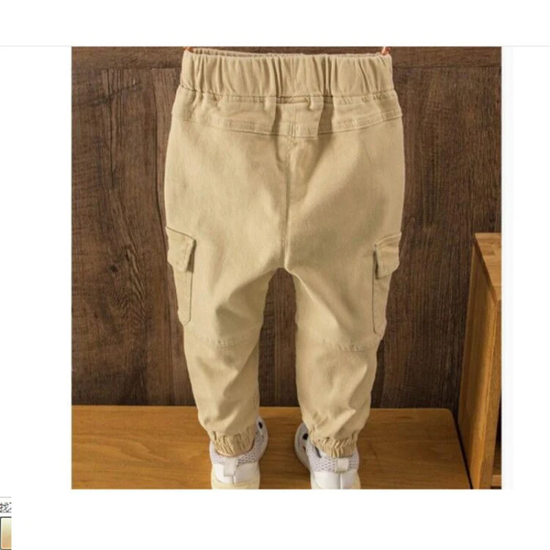 Штаны для мальчиков детская одежда на осень и весну однотонные детские штаны
