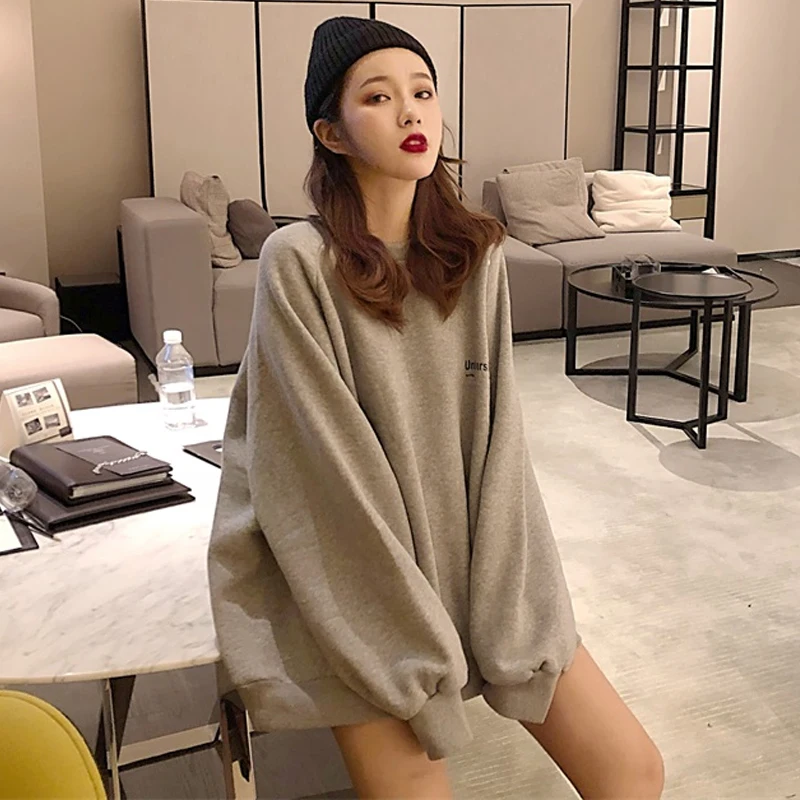 Timis Li Весна негабаритных кофты женские толстовки с капюшоном и длинными рукавами