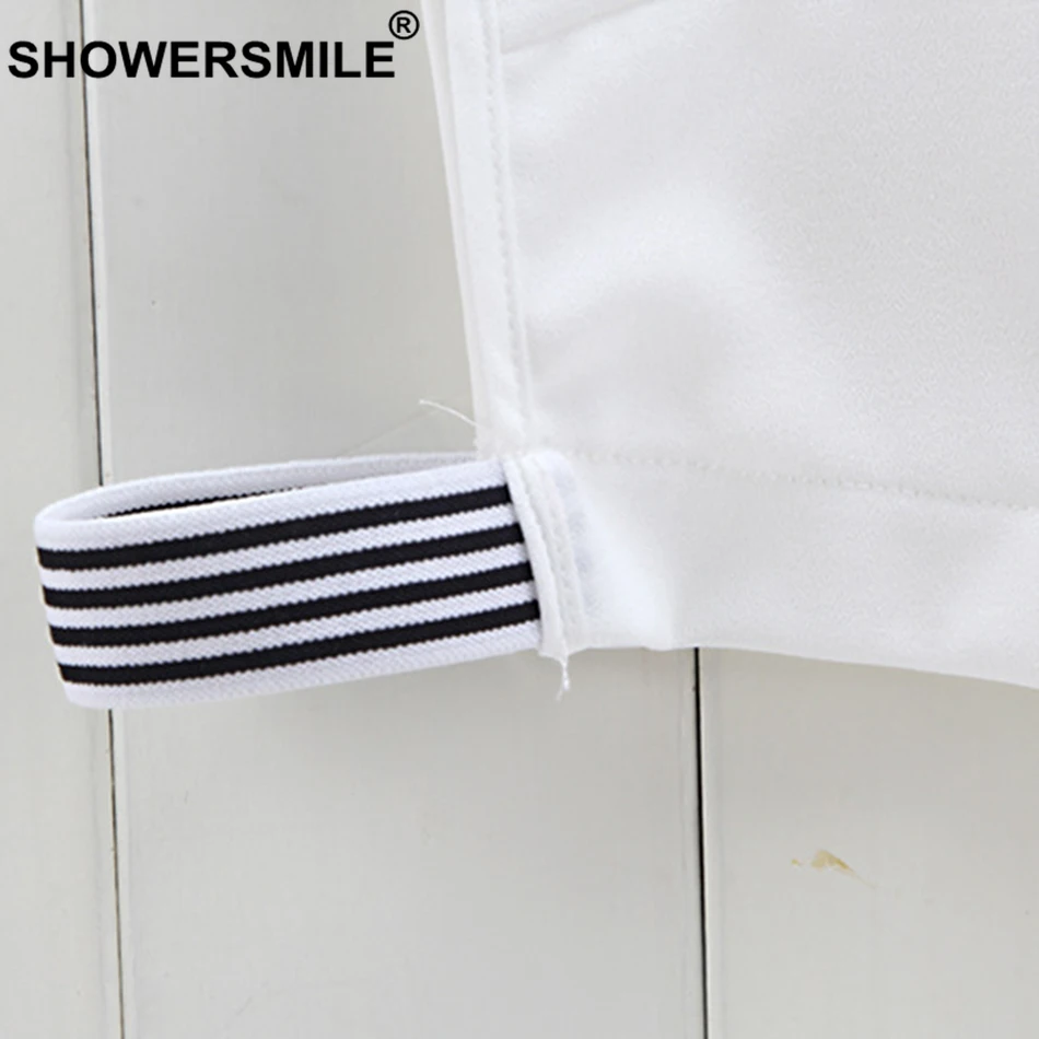 Женский съемный воротник SHOWERSMILE белая рубашка со съемными воротниками