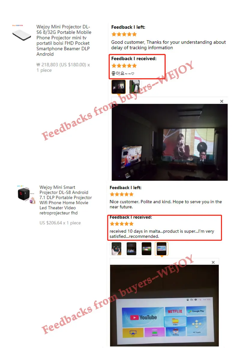 Wejoy L6 нативный 1080P Full HD проектор проэктор видео 4k tv Замена Android домашний кинотеатр умный маленький размер шоу данных