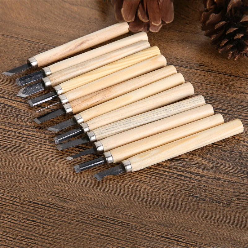 12 шт./набор Нож Резьба по дереву долотом для основ ксилографии рабочих