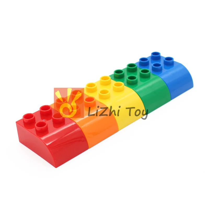 Большой строительный блок MOC DIY 4302 Кирпич 2x3 с изогнутым верхом большой размер