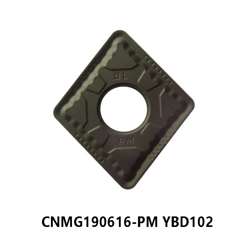 100% Original CNMG190616-PM YBD102 Carbide Inserts for Cast Iron CNMG 190616 CNMG19 Lathe Cutter Turning Tools