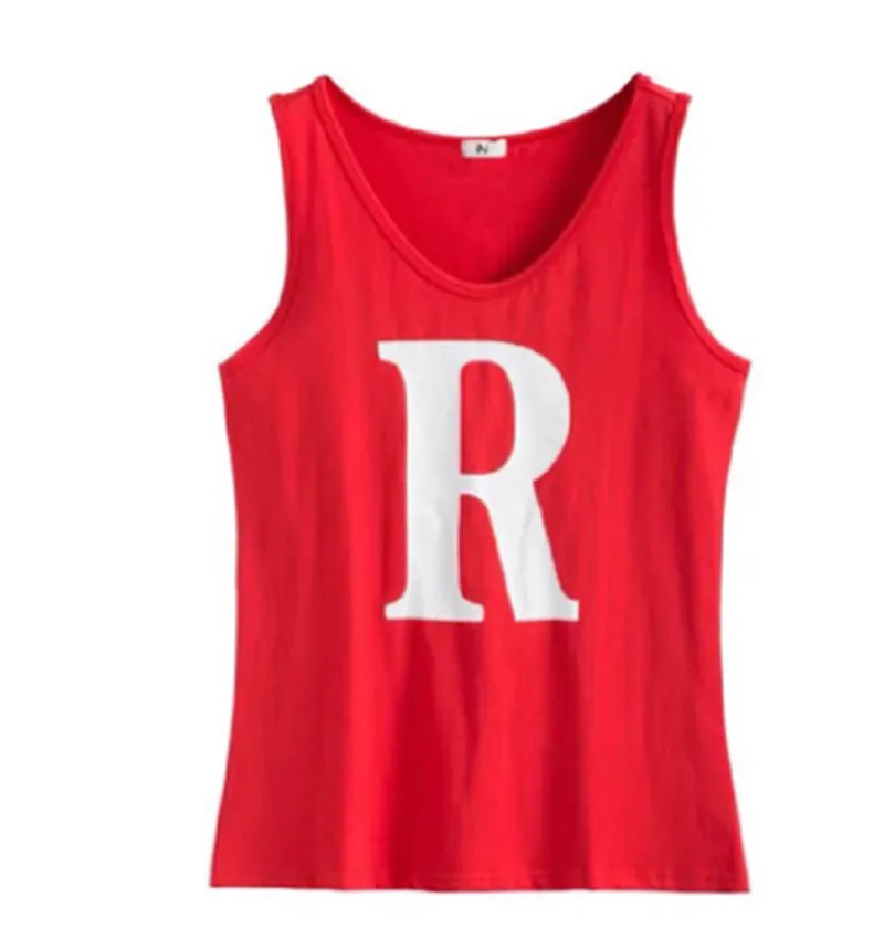 

Women's Sleeveless Top R Letter Printed Solid Color Casual Vest Top Suitable for Everyday Leisure (S/M/L)
