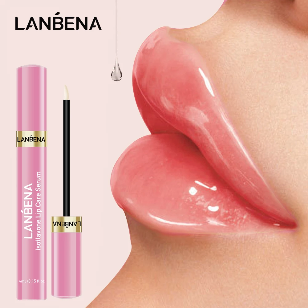 

LANBENA Lip Plumper Serum Fuller Lip Reduce Fine Lines Increase Lip Elasticity Plump Up Lips Lip Repair Moisturizing Lip Care