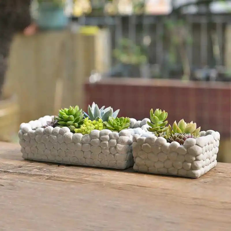 Каменный горшок силиконовая форма бетонный цветочный плесень | Дом и сад