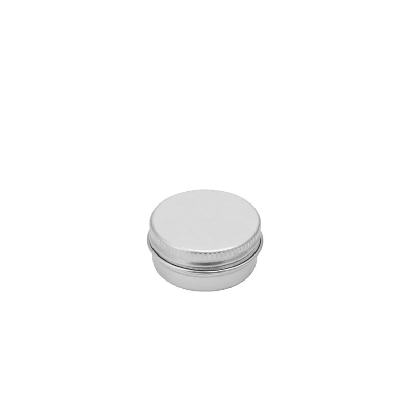 

10ML Durable Aluminum Cosmetic Pot Lip Balm Jar Containers Oil Wax Empty New