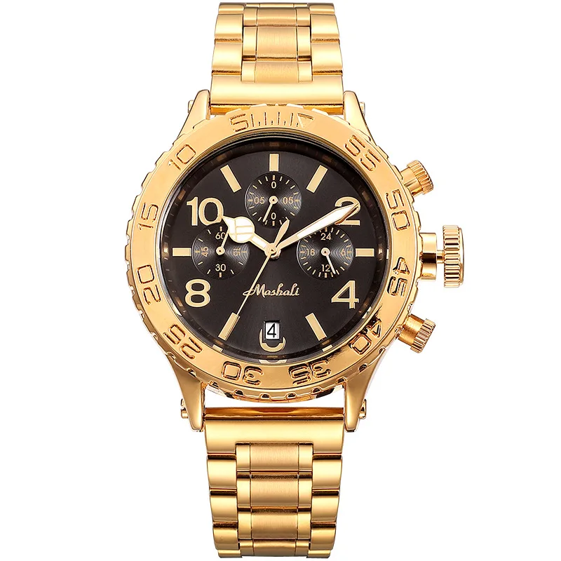 

Women's Watch Korean Fashion Automatic Watch Trend Casual Steel Band Three Eyes Six Needles Quartz Watch Relojes Para Mujer