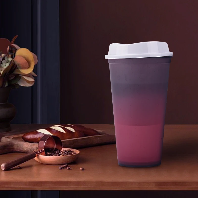 473 мл/16 унций пластиковые чашки с изменением температуры цвета чашка для кофе