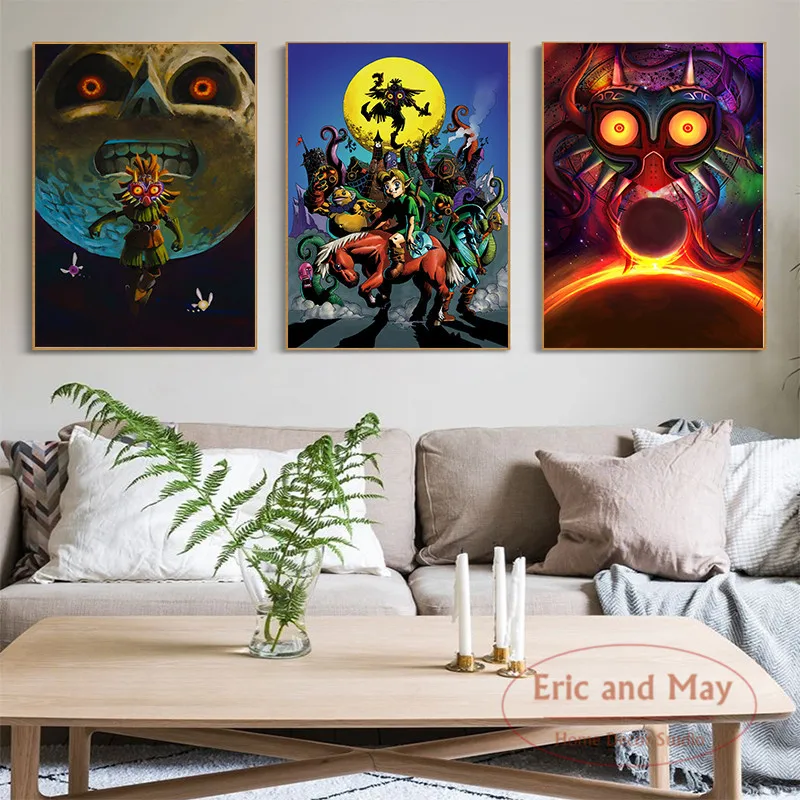 

Zelda Legend Video Game Canvas Painting Posters And Prints Wall Art Picture Abstract Decorative Home Decor Obrazy