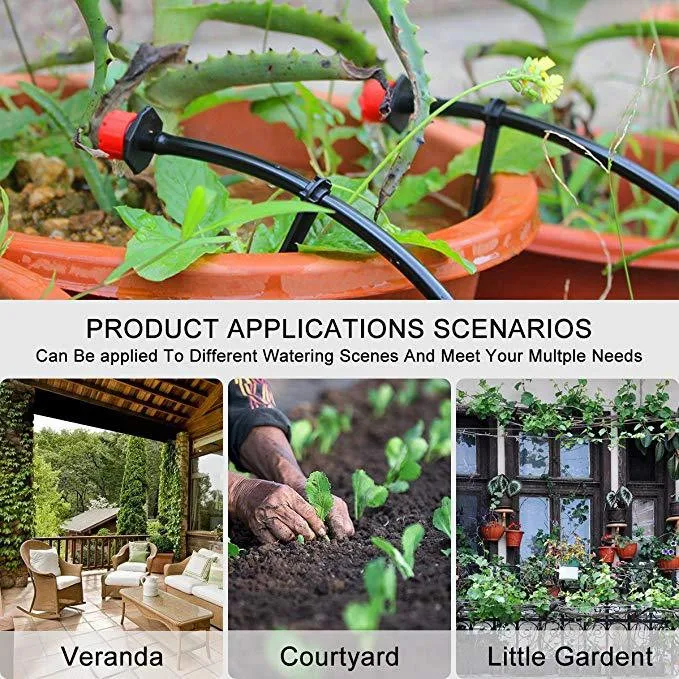 

New Arrival Irrigation System Distribution Tubing Watering Drip Kit For Garden Greenhouse 2020 Hot Drop Shipping