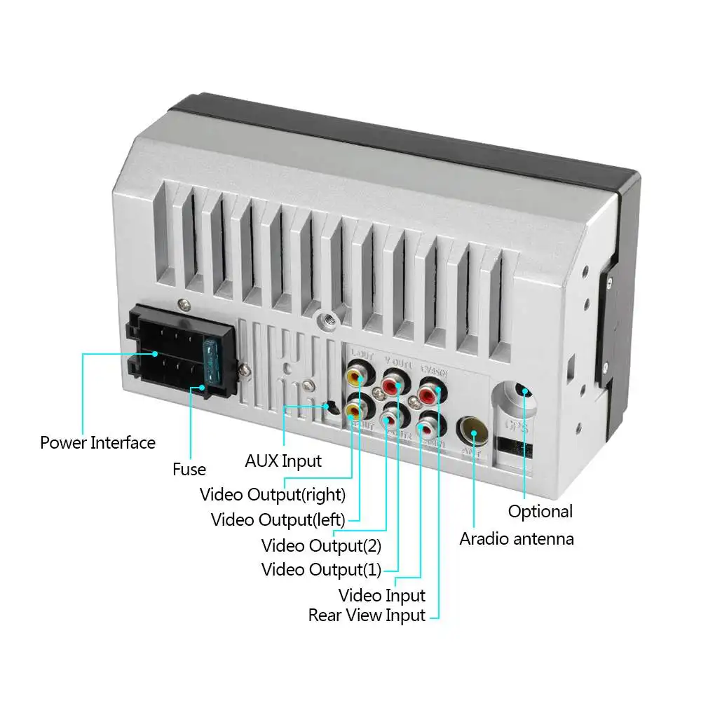 

2 Din Car Stereo Radio Player 7''HD For Touch Screen bluetooth Car MP5 Player Rear View Camera FM/USB Mirror Link Remote Control