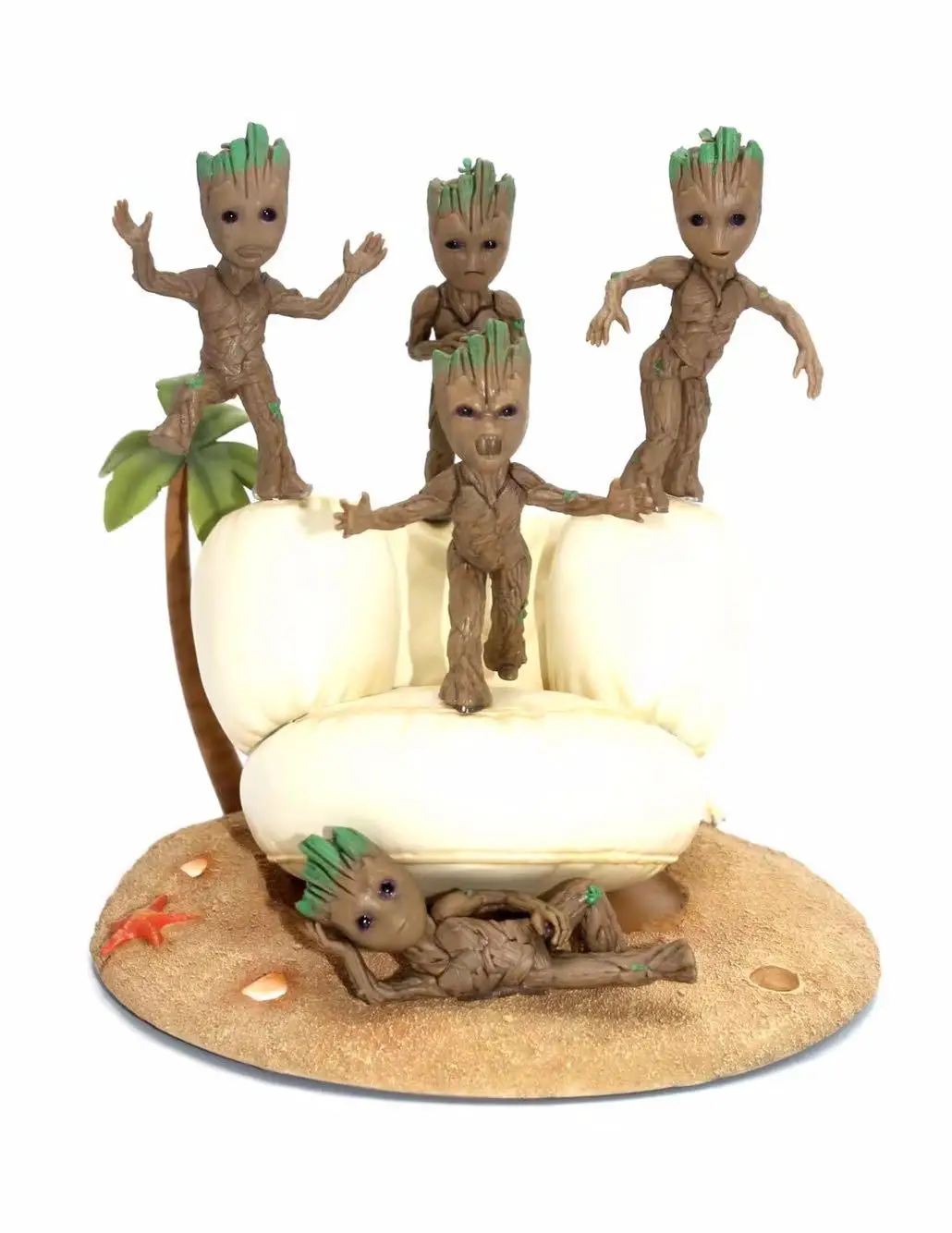 

5pcs/set Marvel Guardians of The Galaxy Groot Avengers Cute Baby Tree Man PVC Action Collection Figurine Model Toys