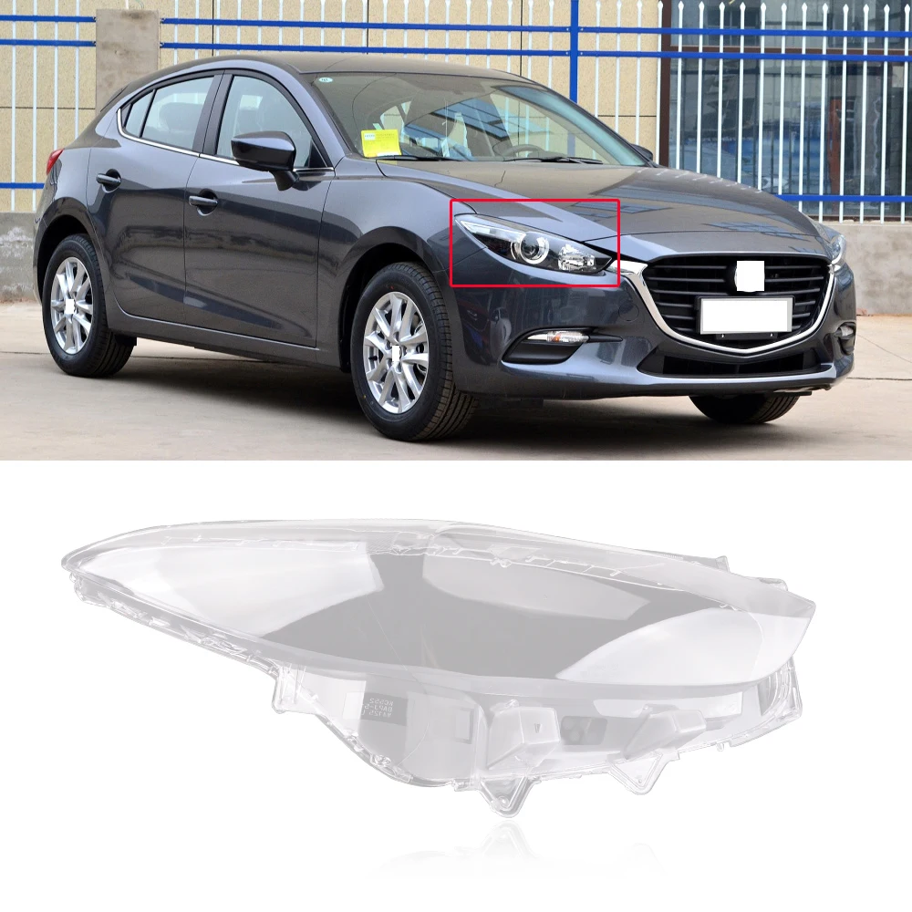 CAPQX 1 шт. для Mazda 3 Mazda3 Axela 2017 2018 2019 передняя фара стеклянный абажур крышка объектива