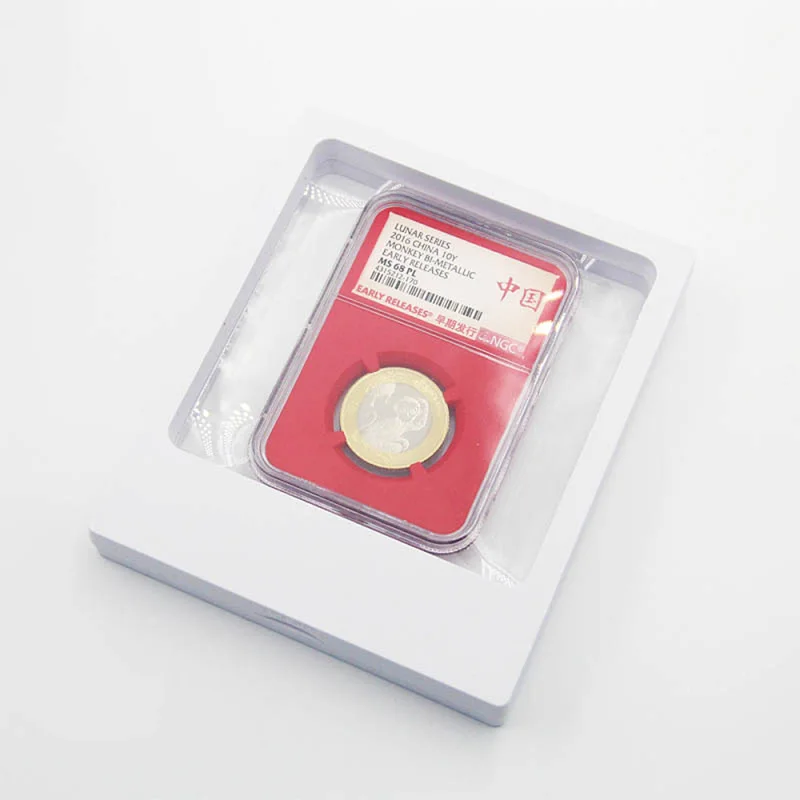 

1PC Transparent Stamps Storage Holder Commemorative Coin Display Box Case DIY Coins Hobby Collection