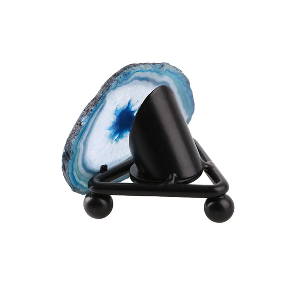 Ночной светильник с нарезкой из агата семь цветов минеральный камень геод друза