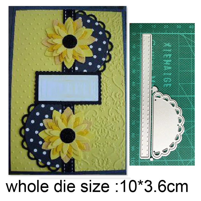 

2021 New Metal Cutting Dies Cut Mold Flower Strip Border Decoration Scrapbook Paper Craft Knife Mould Blade Punch Stencils dies