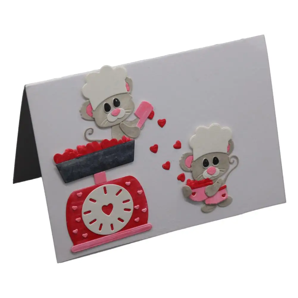 MeterMall новинка 2018 штампы с маленькой мышкой для приготовления пищи и скрапбукинга